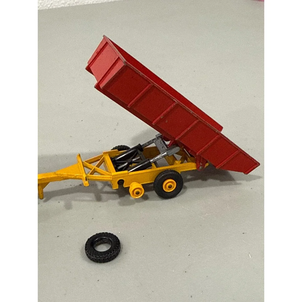 Vintage Matchbox King Size K-3 Massey Ferguson 165 Tractor & Farm Trailer Lesney